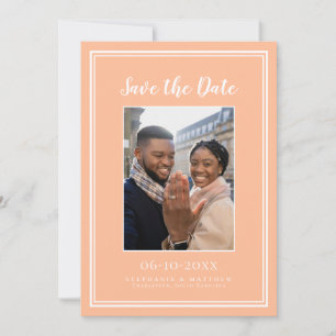 Save The Date Pêcher Mariage photo photo photo photo moderne pho