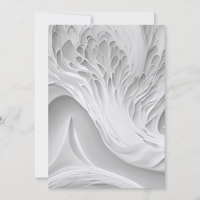 Save The Date Peigne blanche Enregistrer la date (Devant)