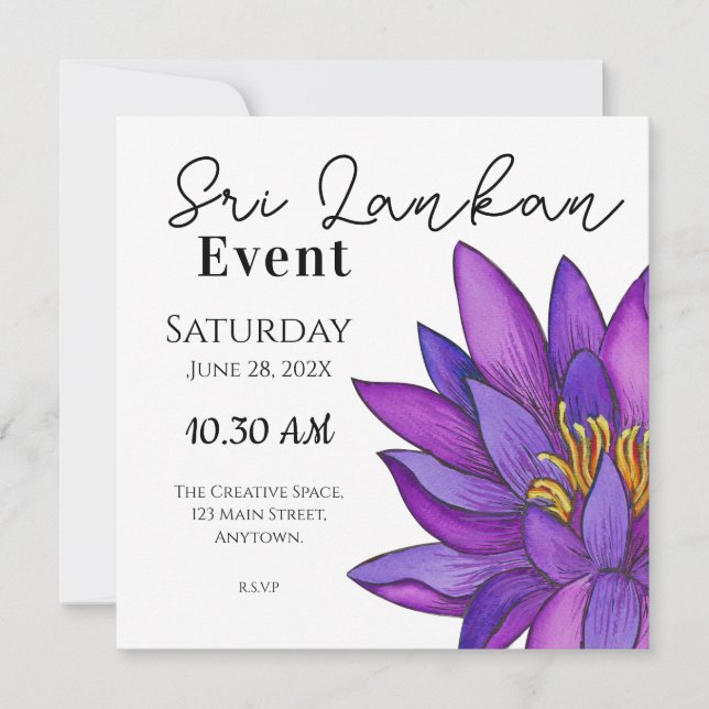 Save The Date Peintures sigiri du Sri Lanka (Devant)