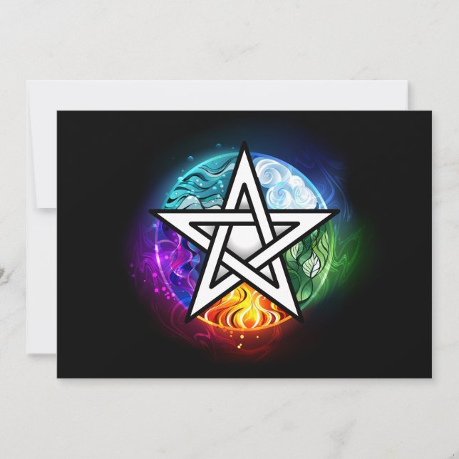 Save The Date pentagramme wiccan (Devant)