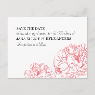 Save The Date Peony Enregistrer la date