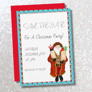 Save The Date Père Noël Apporte Noël Liquor