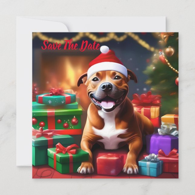 Save The Date "Père Noël Paws : une surprise festive pour les jo (Devant)