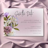 Peri White Mauve Floral Mariage moderne