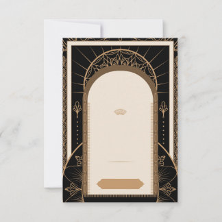 Save The Date PERSO: Fond de mariage de style Art déco