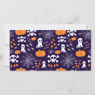Save The Date Personnages amusants et effrayants d'Halloween