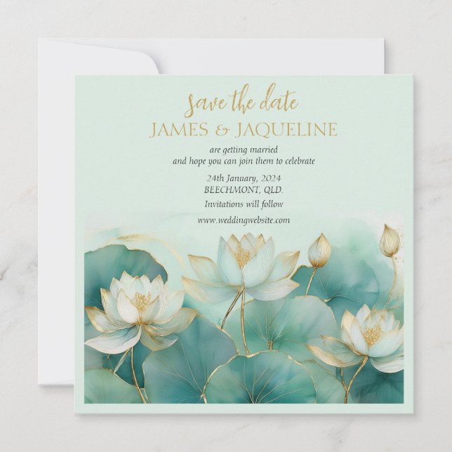 Save The Date Personnaliser la date de sauvegarde (Devant)