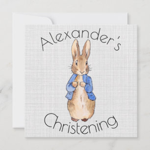 Save The Date Personnaliser Pierre le lapin Christening