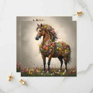 Save The Date Pétales Et Hooves : Jardin D'Imaginaire Du Cheval