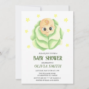 Save The Date Petite fille Baby shower