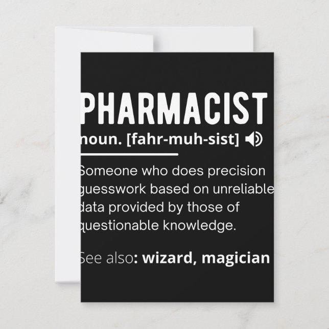 Save The Date pharmacist (Devant)