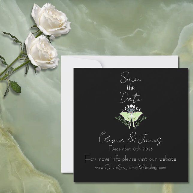 Save The Date Phases Luna Moth Moon (Créateur téléchargé)