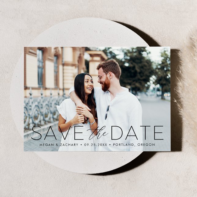 Save The Date Photo avec superposition de texte noir Romance mod (Créateur téléchargé)