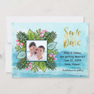 Save The Date Photo Beach Wedding Enregistrer la date