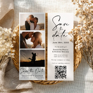 Save The Date Photo Booth 3 Photo Code Qr Enregistrer La Date
