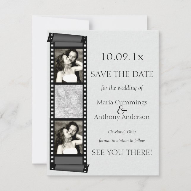 Save The Date Photo Booth Enregistrer La Date (Devant)