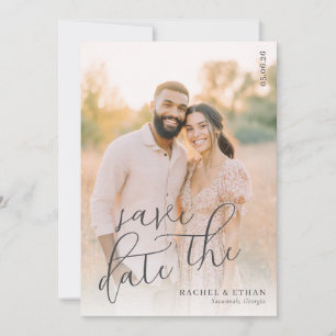 Save The Date Photo chaude et romantique de pêche