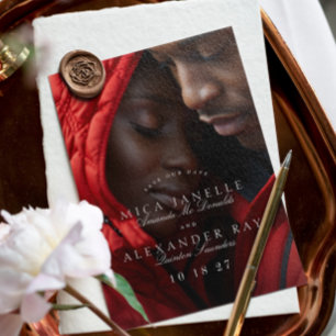 Save The Date Photo classique classique classique élégante