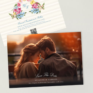 Save The Date Photo classique Qr Code Photo Mariage Site Web