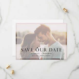 Save The Date Photo complète moderne et élégante