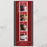 Photo Creative Booth Enregistrer la date (Rouge &