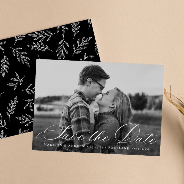 Save The Date Photo de calligraphie (Créateur téléchargé)