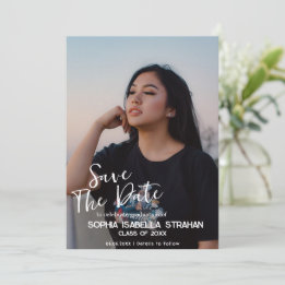 Save The Date Photo De Graduation Enregistrer La Date