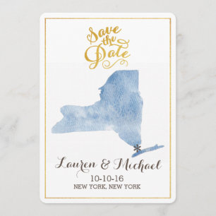 Save The Date Photo de l'état du Massachusetts Enregistrer la da