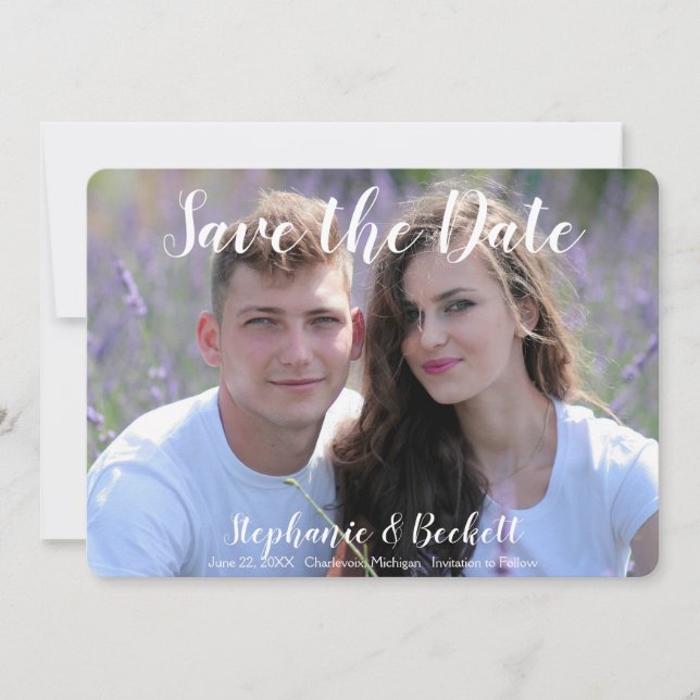 Save The Date Photo de mariage (Devant)