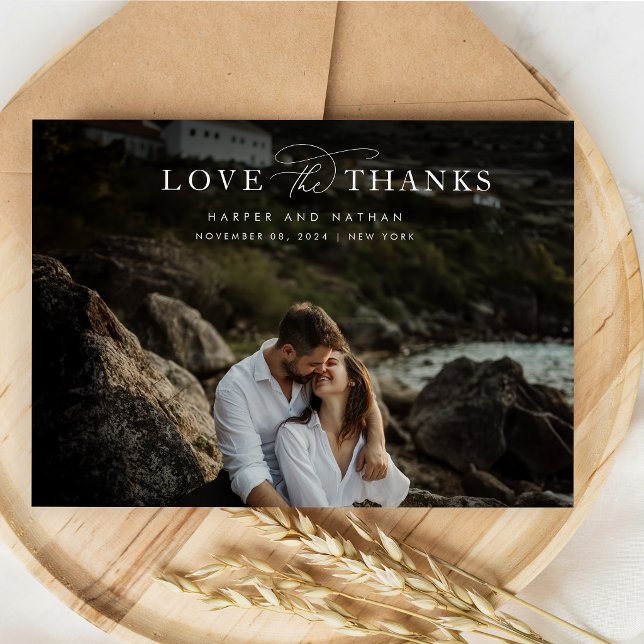 Save The Date Photo de mariage chic moderne côtier (Créateur téléchargé)