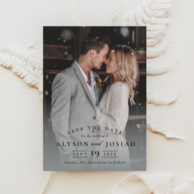 Save The Date Photo de mariage classique (Créateur téléchargé)