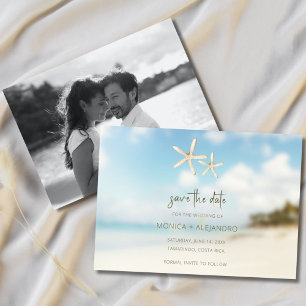 Save The Date Photo de mariage de destination de plage