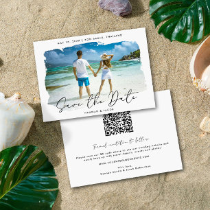 Save The Date Photo de mariage de destination Enregistrer la dat