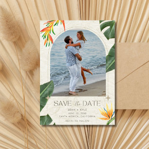 Save The Date Photo de mariage de plage tropicale