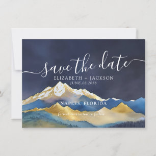Save The Date Photo de mariage en extérieur aux Montagnes Dorées