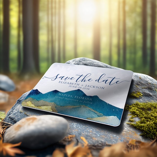 Save The Date Photo de mariage en extérieur aux montagnes dorées (Créateur téléchargé)