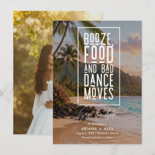 Save The Date Photo de mariage fun à Hawaii