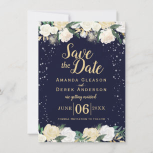 Save The Date Photo de mariage hivernal romantique Enregistrer l