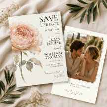 Photo de mariage minimaliste moderne aux pivoines