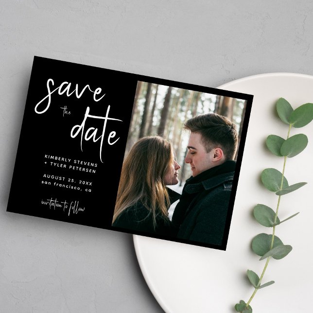 Save The Date Photo de mariage moderne  (Créateur téléchargé)