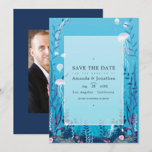 Save The Date Photo de mariage nautique sous la mer Enregistrer 