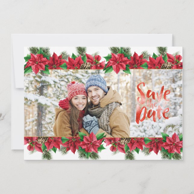 Save The Date Photo de Noël à date à retenir (Devant)