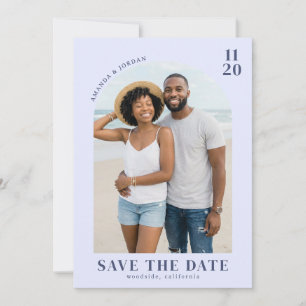 Save The Date Photo de plage bleue joyeuse