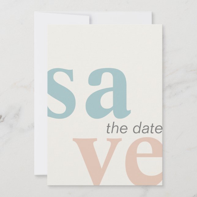 Save The Date Photo de plage estivale Enregistrer la date (Devant)