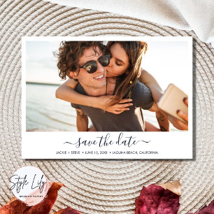 Save The Date Photo de plage Mariage moderne