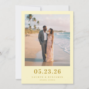 Save The Date Photo de plage pastel romantique