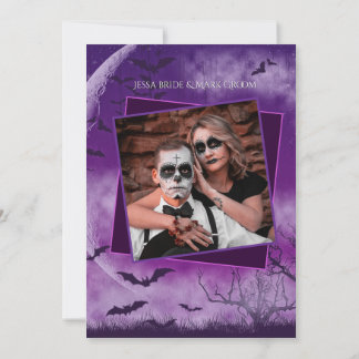 Save The Date Photo de rendez-vous amoureux d'Halloween à la ple