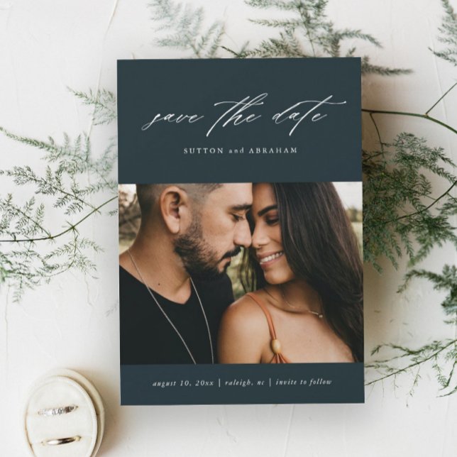 Save The Date Photo de script minimal (Créateur téléchargé)