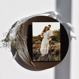 Save The Date Photo de script moderne