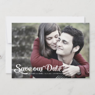 Save The Date Photo de script romantique moderne Enregistrer la